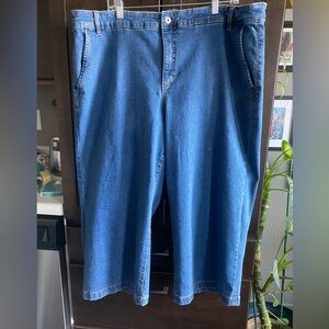 Style and Co. wide leg crop jeans.  Size 24W. NWT